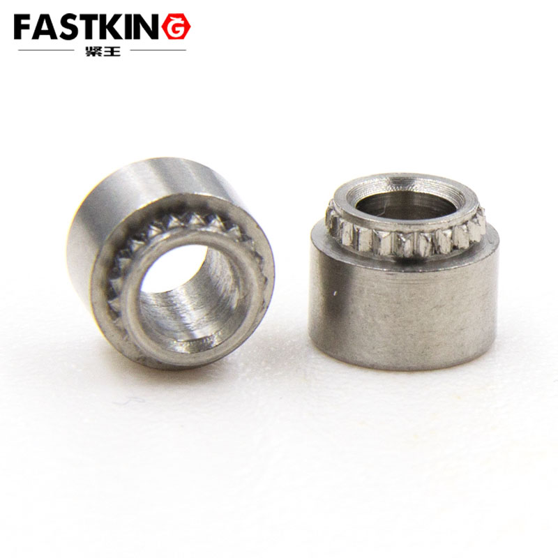 Stainless Steel 304 riser riveting nut edentulless round tooth nut self chinching nut