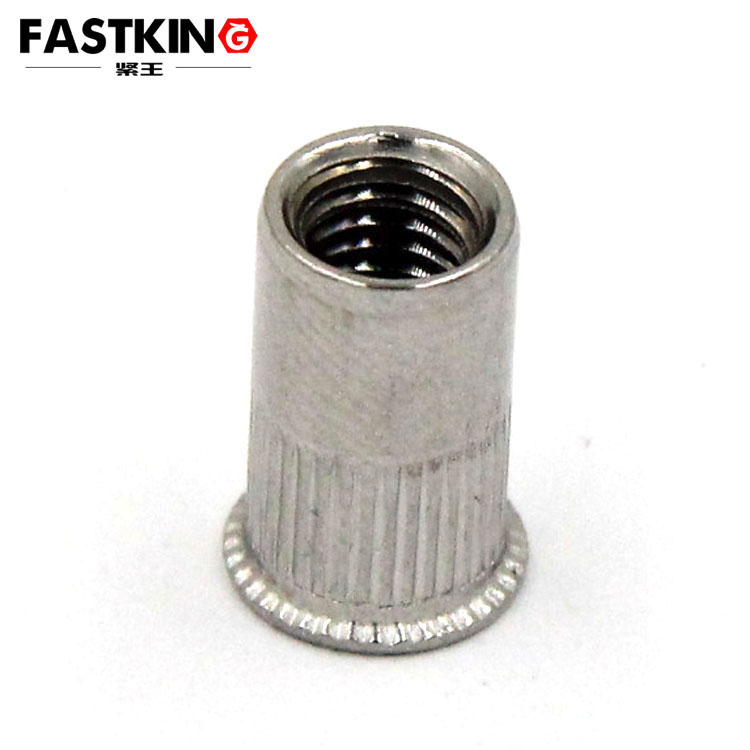 Small countersunk vertical stripe rivet nut