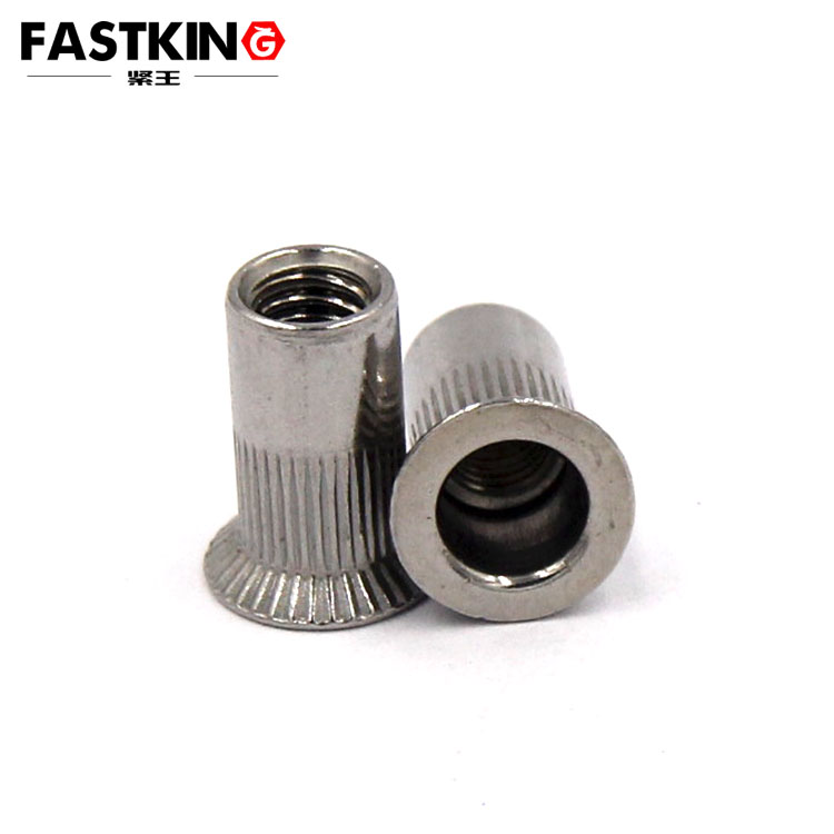 Stainless steel large countersunk vertical stripe rivet nut