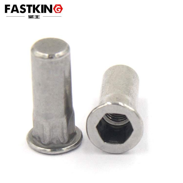 304 Stainless Steel Internal External Hex Rivet Nut
