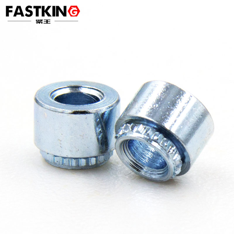 Hardened Galvanized Flanged Self-Clinching Nut, Galvanized Toothless